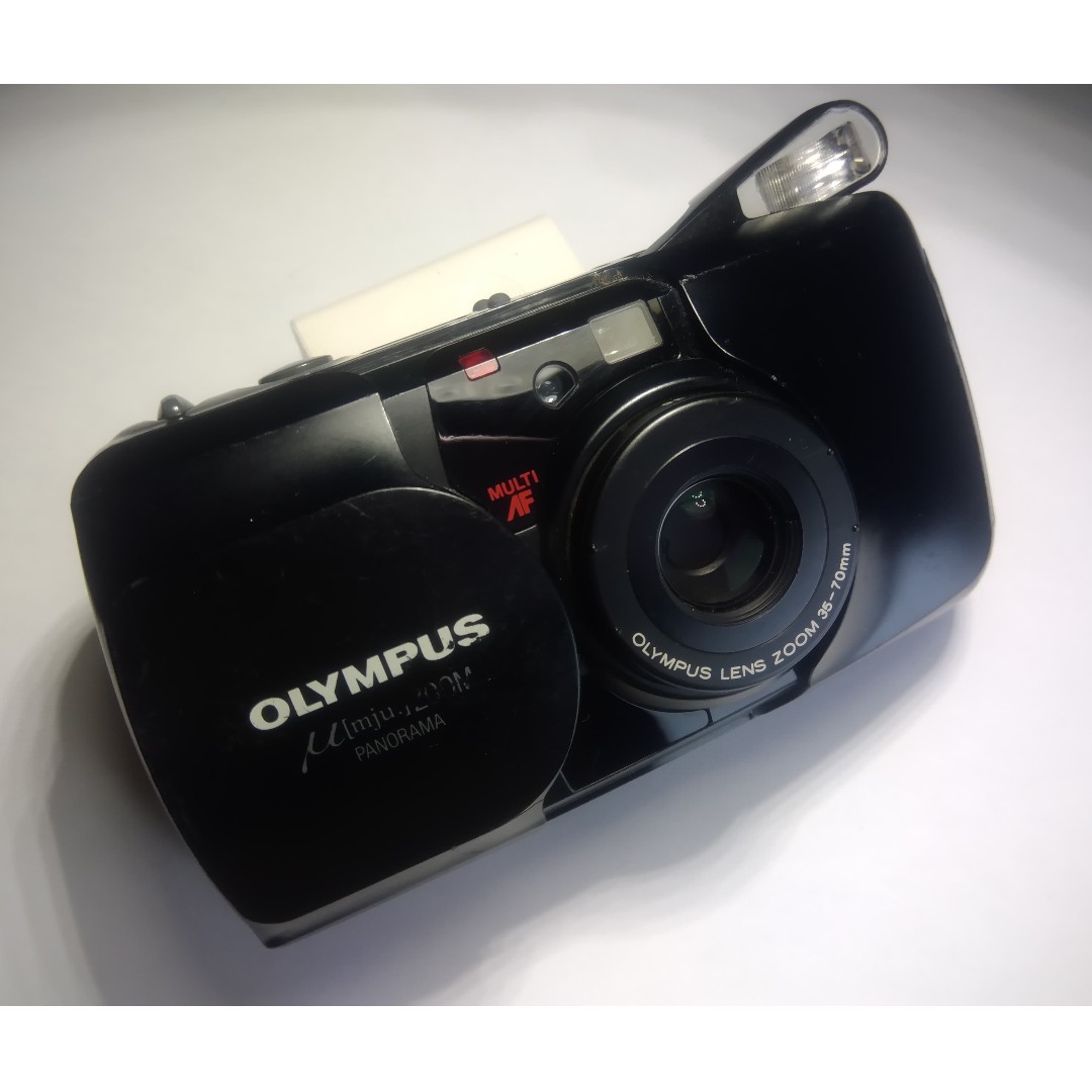Olympus Mju Zoom Panorama Film Camera, Photography, Cameras on Carousell