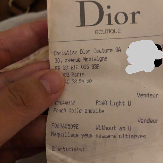 Original DIOR bag comes with aunthenticity card abd receipts, Women's