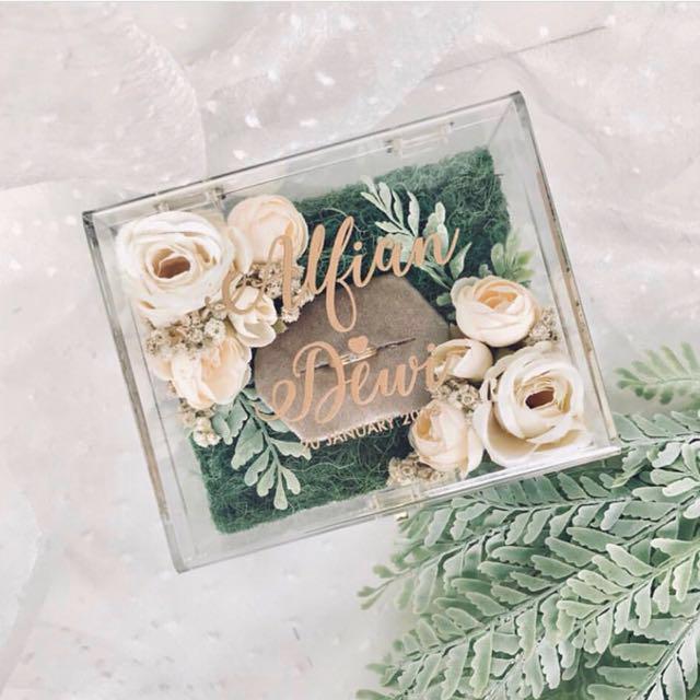 Personalized Alyssa Ring Bearer Box Design Craft Handmade