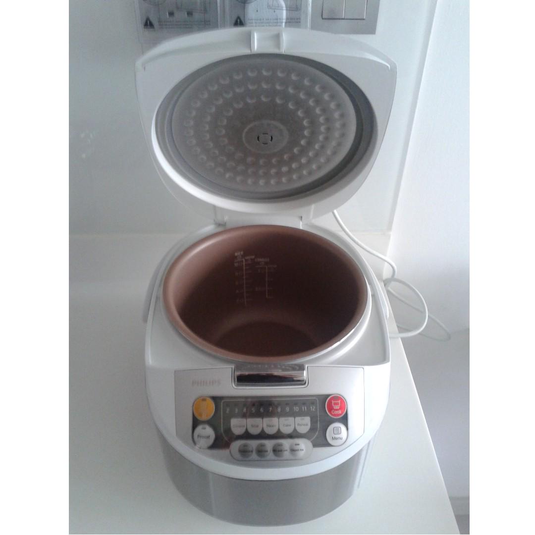 Philips Viva Collection Fuzzy Logic Rice Cooker Hd3038 1 8l Home Appliances Kitchenware On Carousell