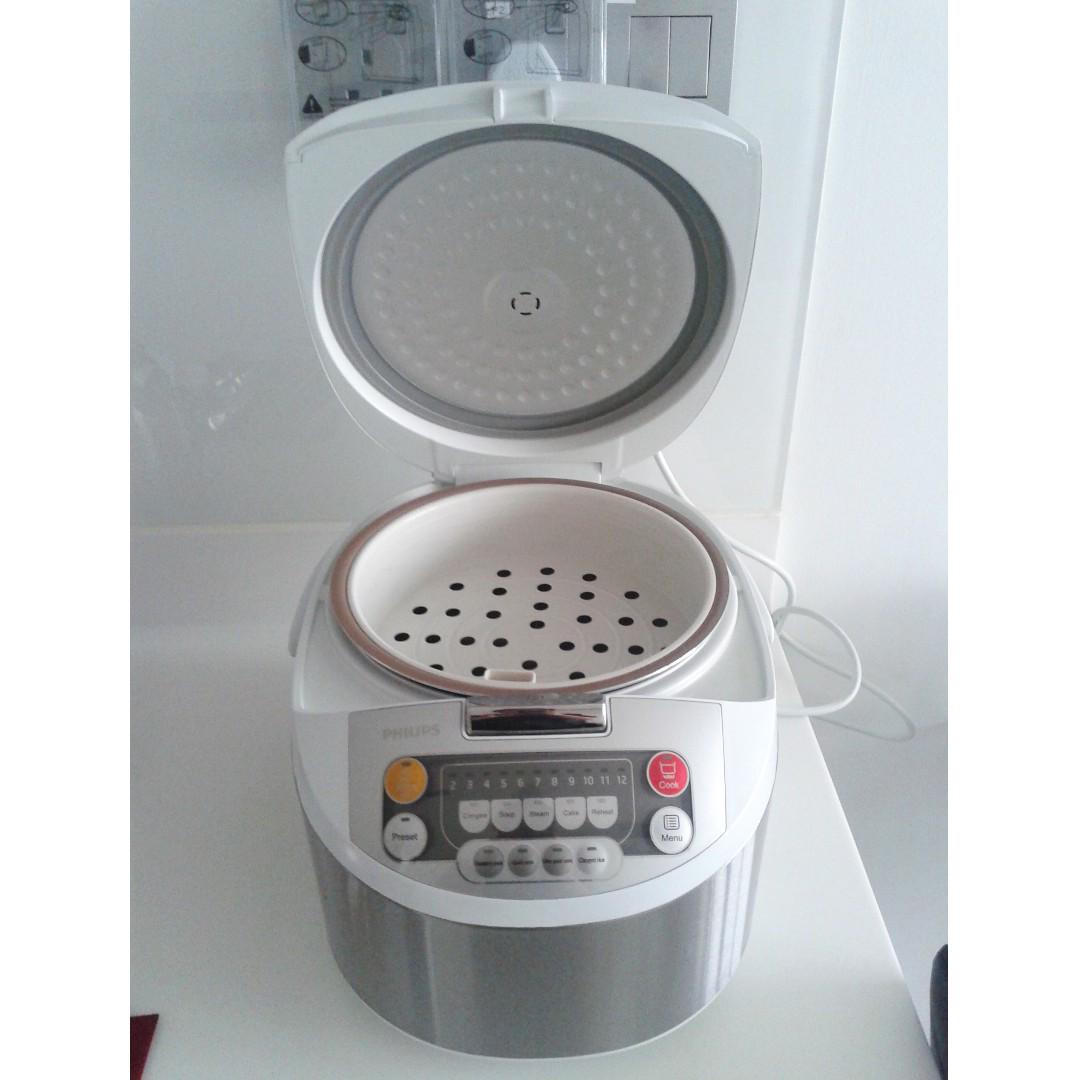 PHILIPS Viva Collection Fuzzy Logic Rice Cooker, HD3038 1.8L, TV & Home
