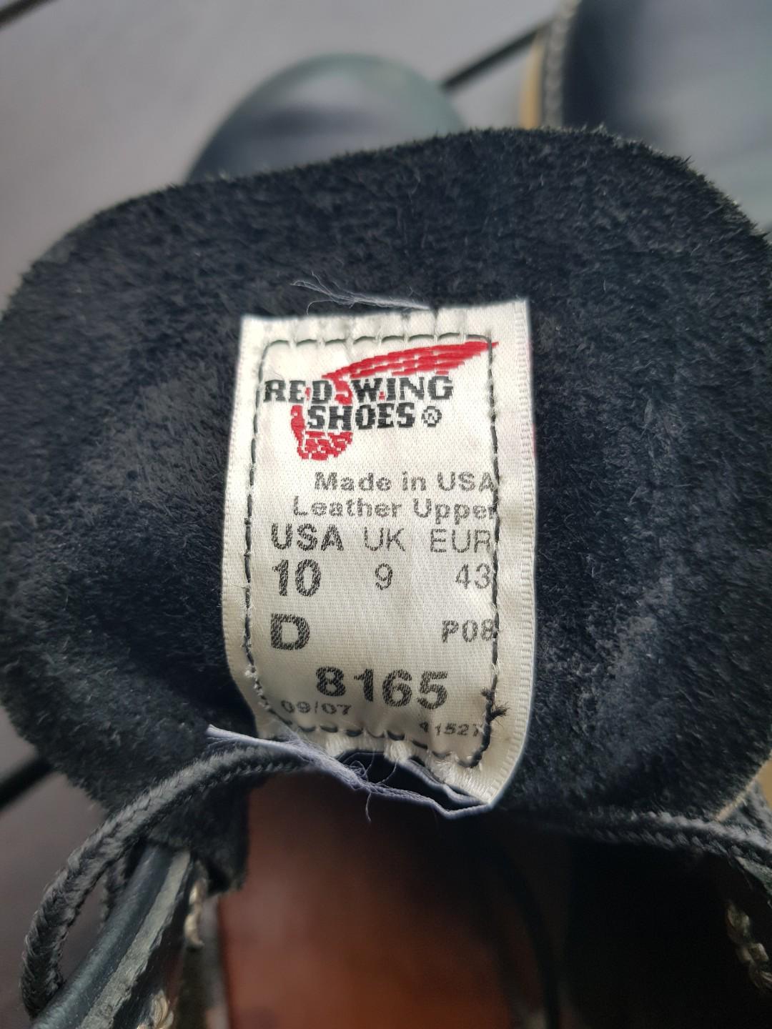 timberland size tag