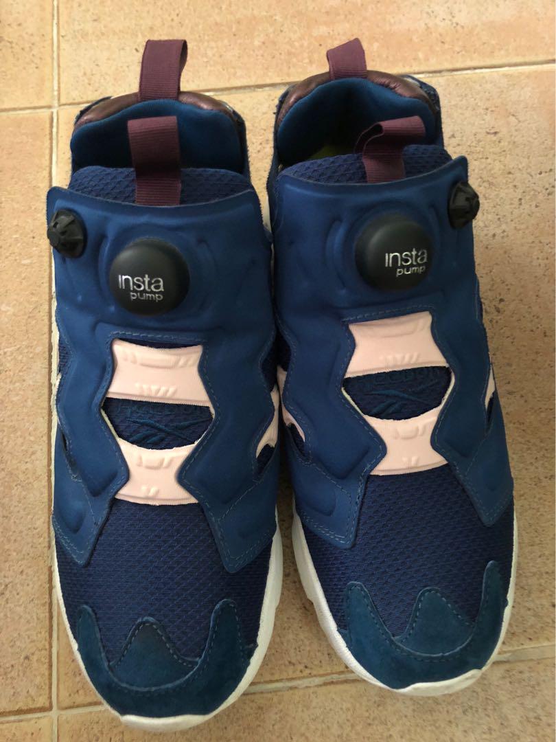 reebok pump womens blue