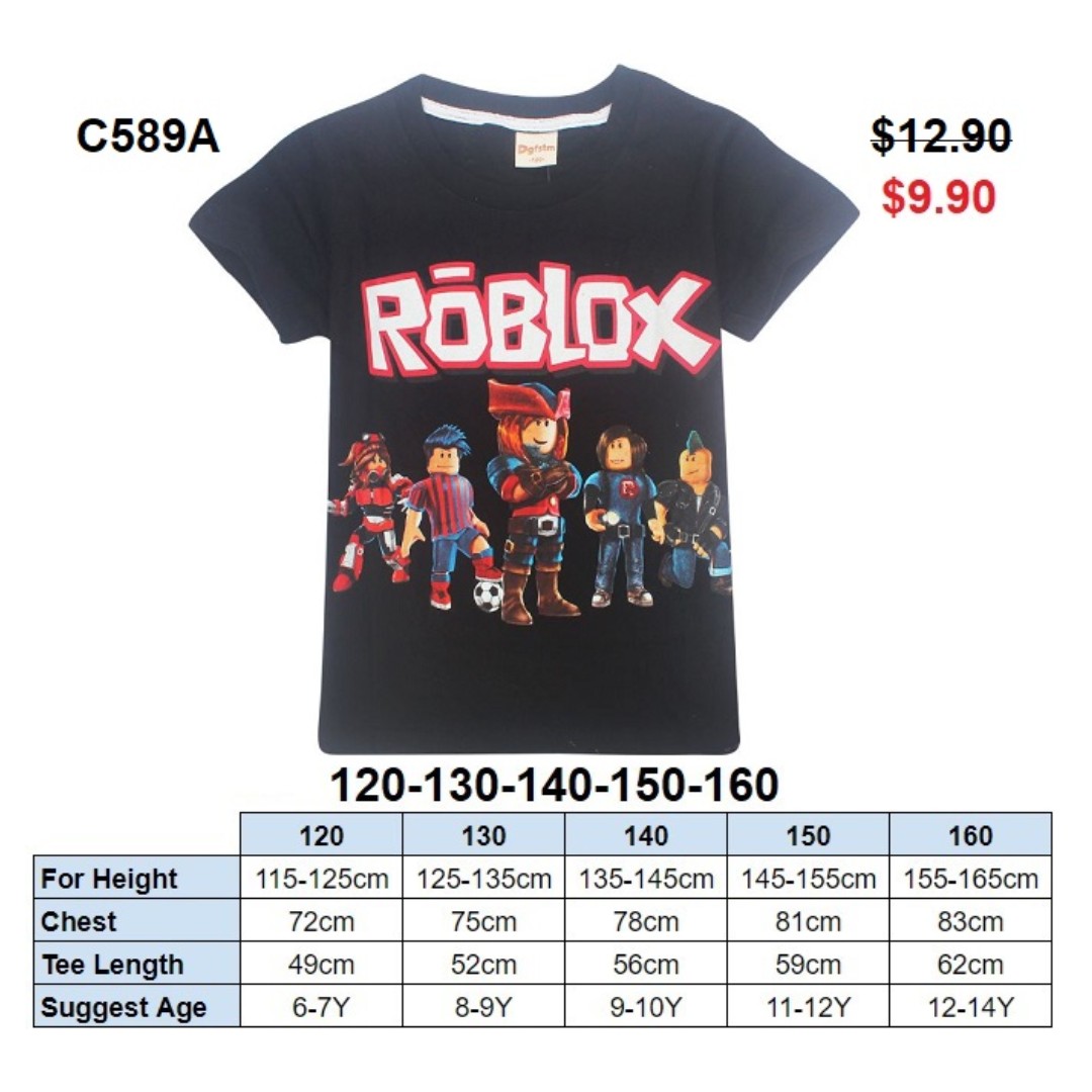 Roblox Tee C589a Babies Kids Boys Apparel 8 To 12 Years On - roblox tee c589a