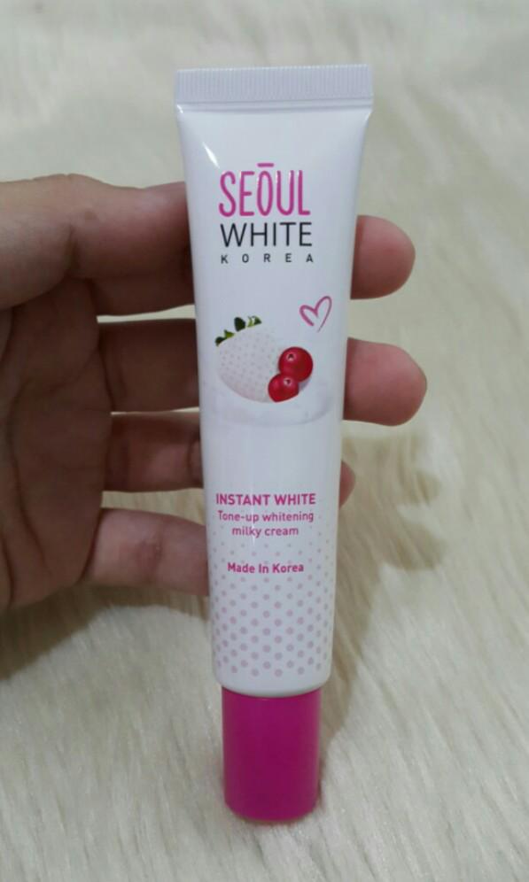 Seoul White Korea Instant White Tone Up Whitening Cream Health Beauty Skin Bath Body On Carousell