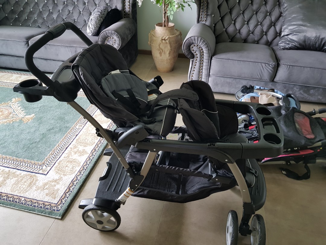 Sit and stand double stroller, Babies & Kids, Going Out, Strollers on