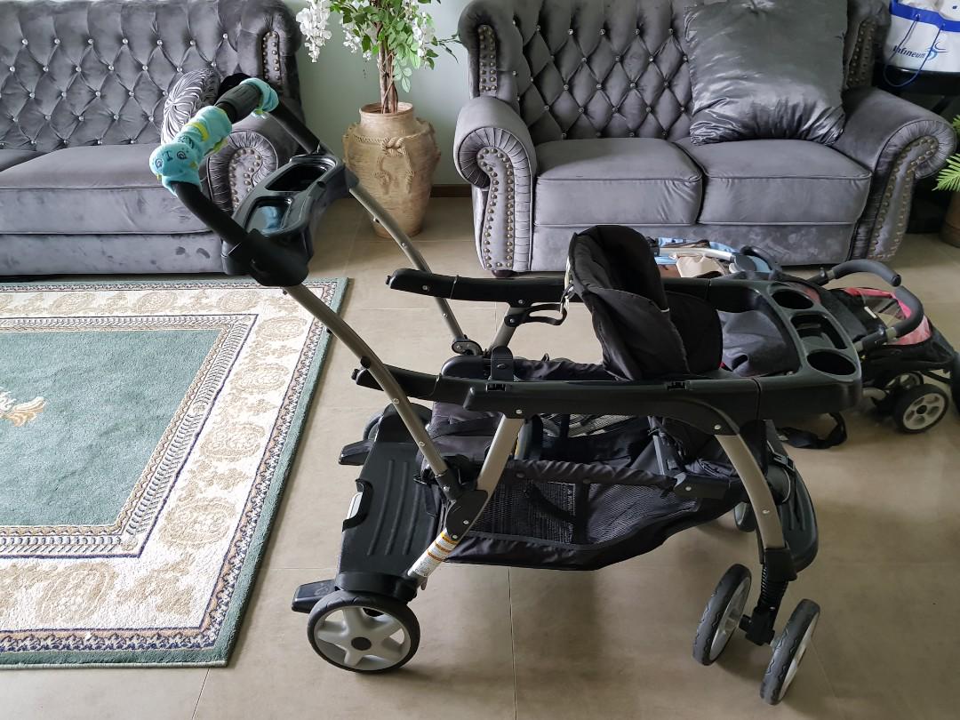 Sit and stand double stroller, Babies & Kids, Going Out, Strollers on