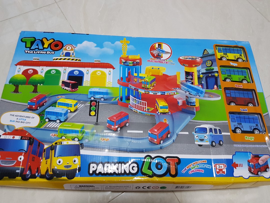 Tayo Bus Parking Lot Hobbies Toys Toys Games on Carousell