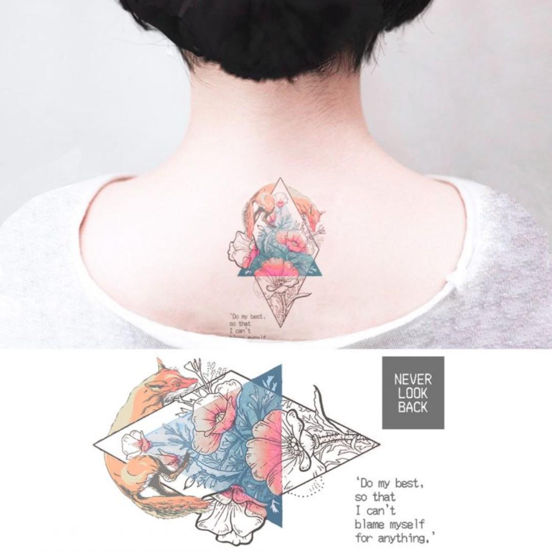 Temporary Tattoo Never Look Back Women S Fashion Accessories Others On Carousell
