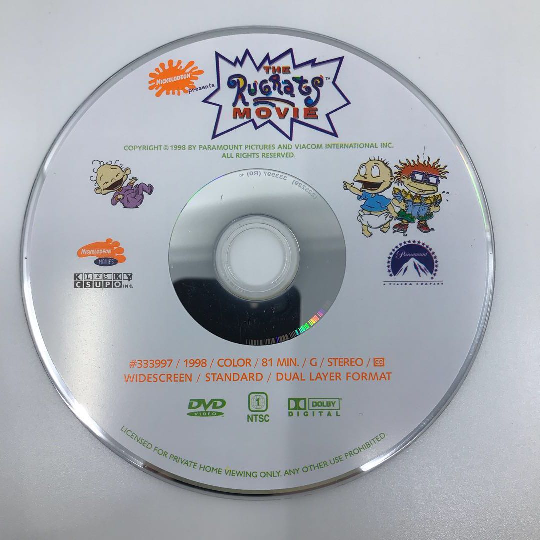 The Rugrats movie DVD, Hobbies & Toys, Music & Media, CDs & DVDs on  Carousell