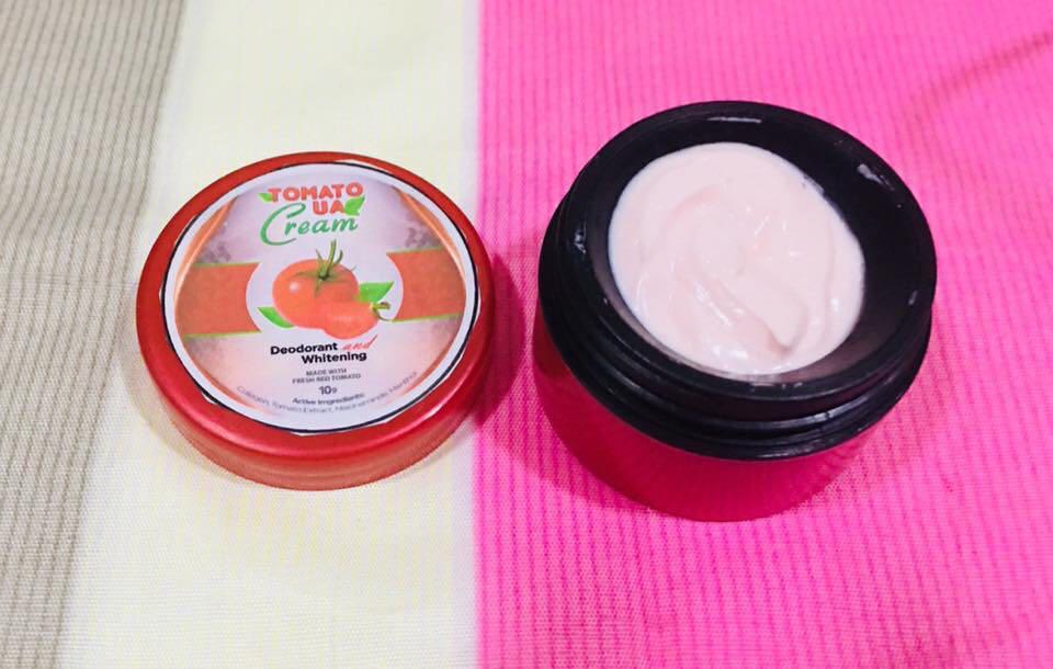 TOMATO UNDER ARM CREAM (Category: Face Care) located in Manila. Submitted by piamra (Listing ID 183668196, Image 3). Description: Deodorant & Whitening 100% Effective 10grms.