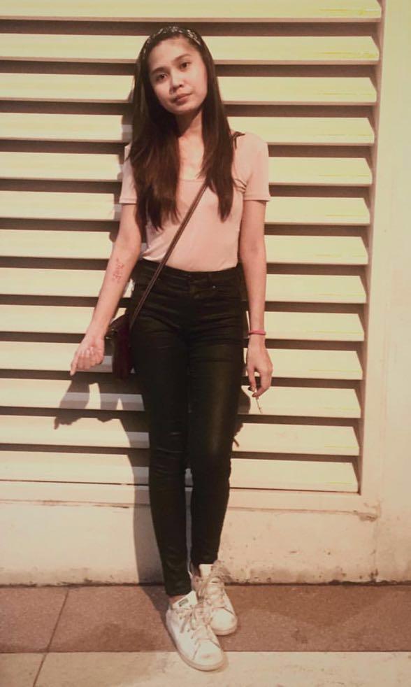 topshop coated leigh jeans