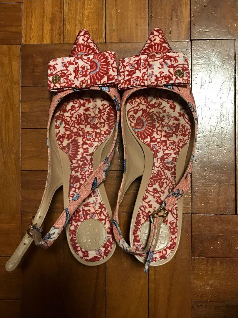 Tory burch red heels cheap