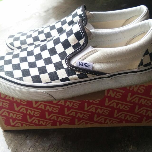 VANS SLIP ON CHECKERBOARD