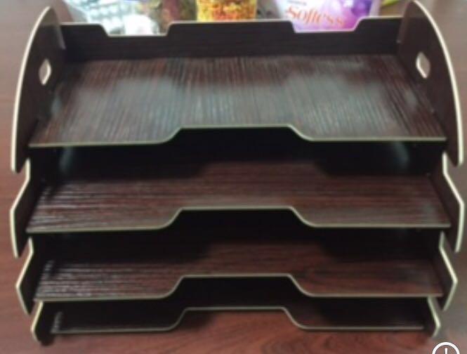 wooden in tray