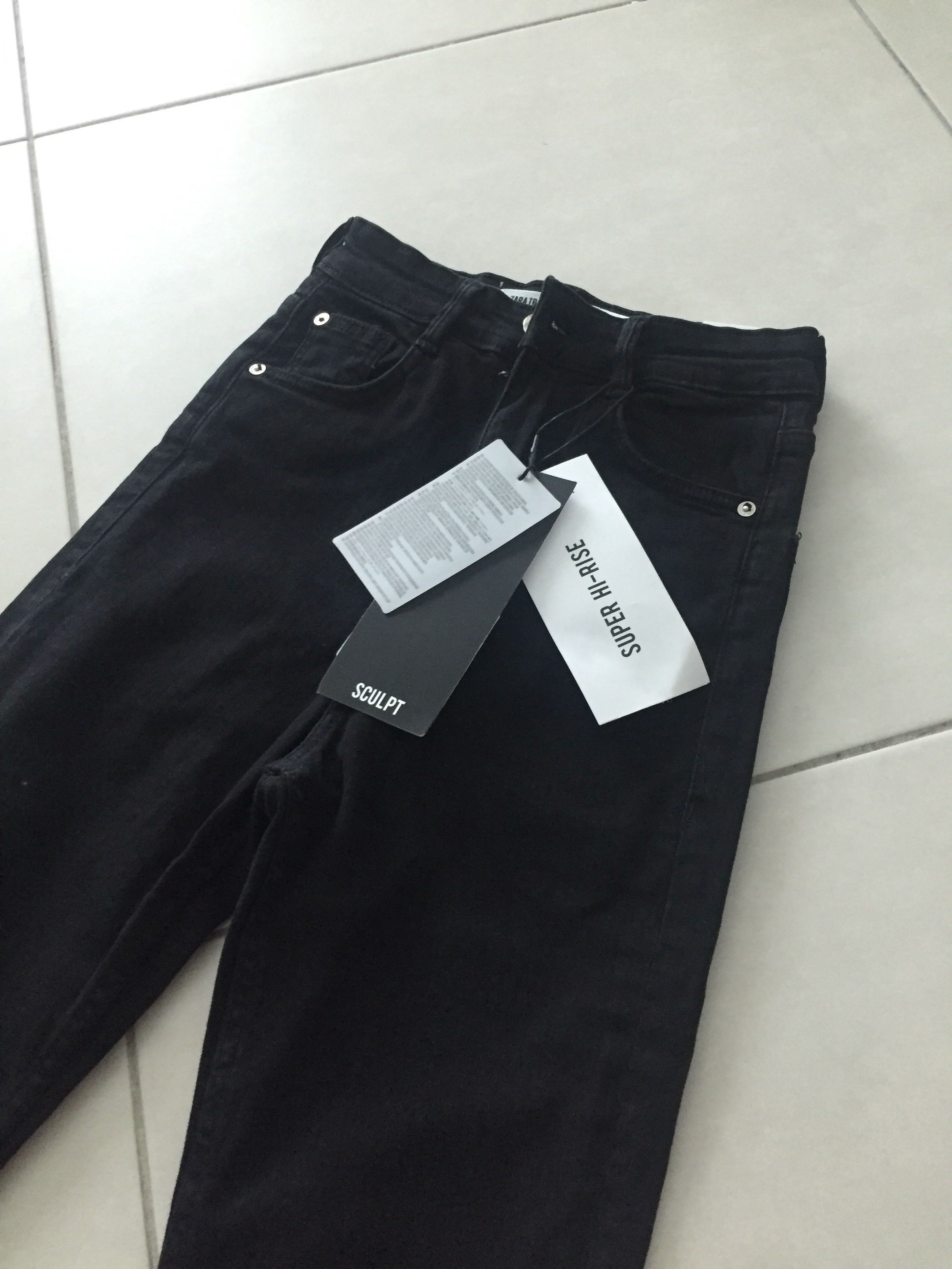 zara super high rise sculpt jeans