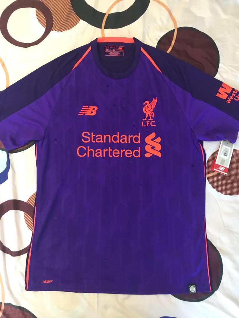 100 Authentic New Season 2018 19 Liverpool Away Kit Bnwt Men S Fashion Clothes Tops On Carousell