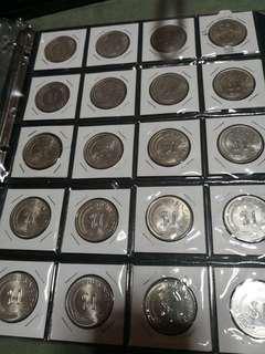 Singapore $1 Merlion coins