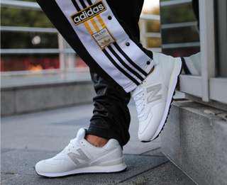 保證正品✨ new balance 紐巴倫 NB 經典 574 Classic 雲朵白 皮革 男 女 運動 復古 休閒鞋