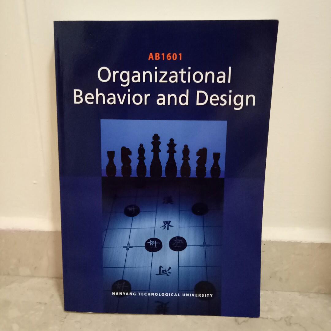 Ab1601 Organisational Behaviour And Design Textbook For Ntu - 