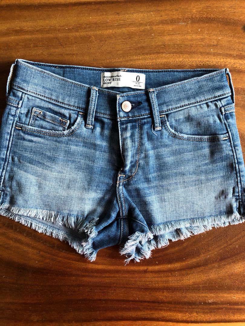abercrombie low rise shorts
