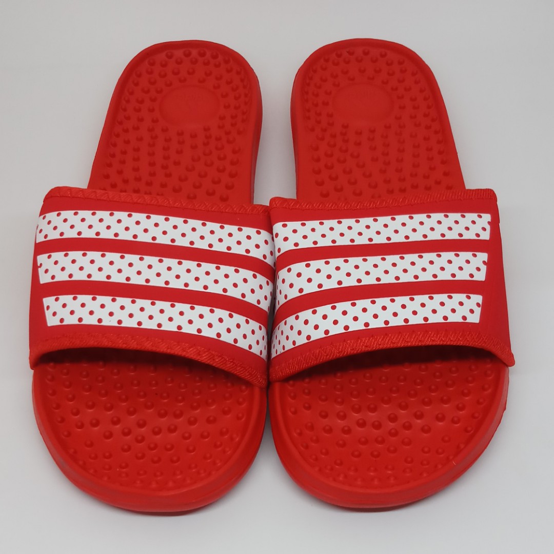 Adidas Slippers - Red White (OEM), Men 