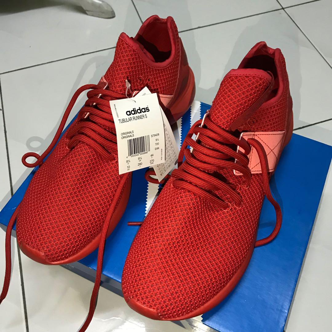 Adidas Tubular Runner S Red Original Butik Men s Fashion