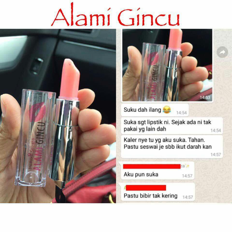 ALAMI GINCU (Category: Face Care) located in Putrajaya. Submitted by wellbeingnaturally (Listing ID 183857708, Image 1). Description: ALAMI GINCU (NATURAL BASED) . Affordable NATURAL Moisturising and Nourishing Lipstik . . Warna natural mengikut warna bibir anda. . . . Sebab 1 Bebas dari : ✅Toxin ✅Propylene ✅Petroleum based Butylene Glycol ✅Lead ✅Mineral ✅Coal tar . . Sebab 2 Gincu mesra wudhuk & selamat untuk kegunaan anda seharian. Anak dara ke