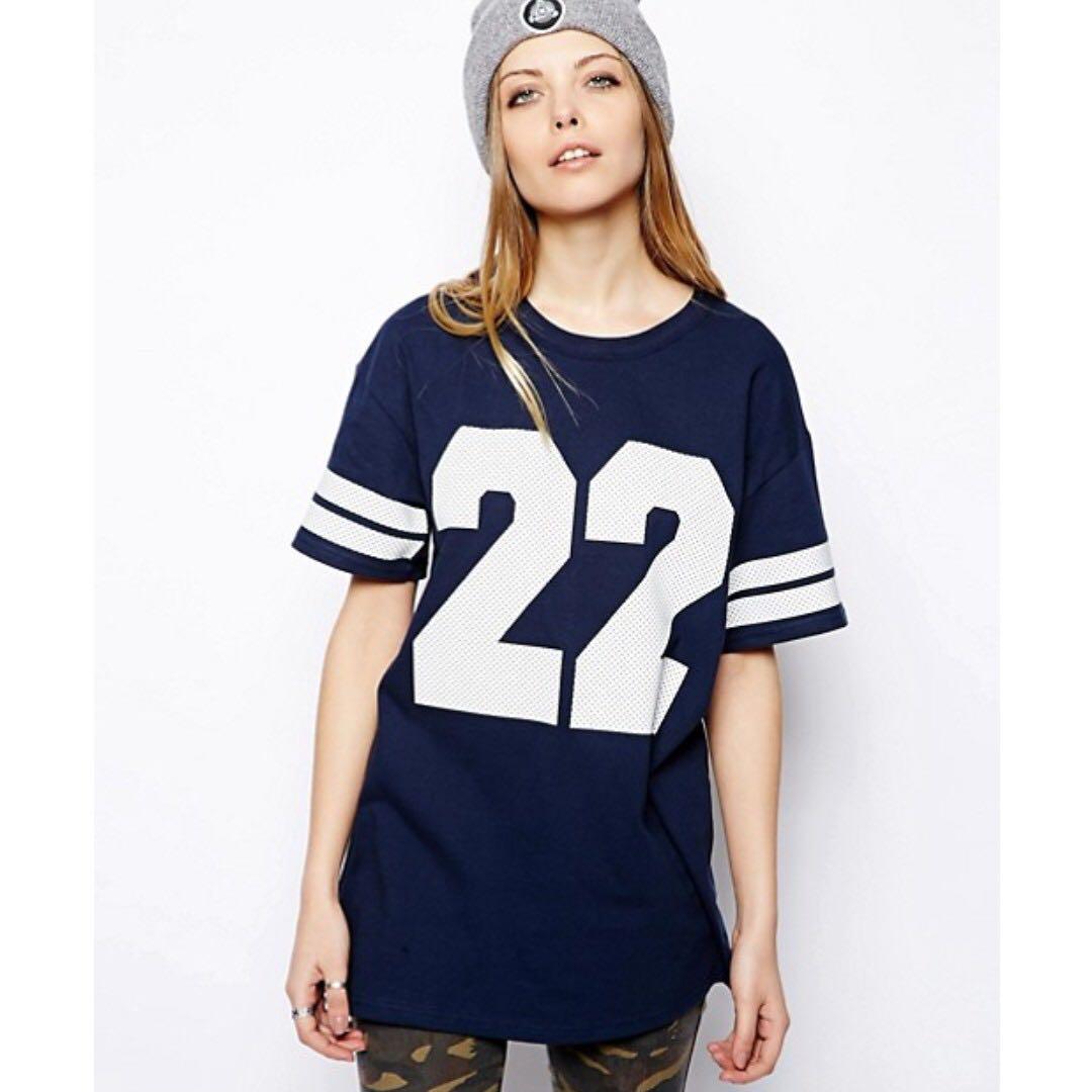 Asos Reclaimed Navy Vintage Oversized 