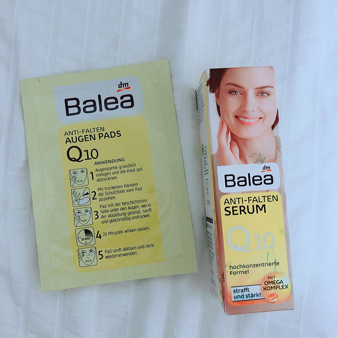 BALEA Q10 Under eye collagen patch and serum, Beauty & Personal Care, Face, Face Care on Carousell