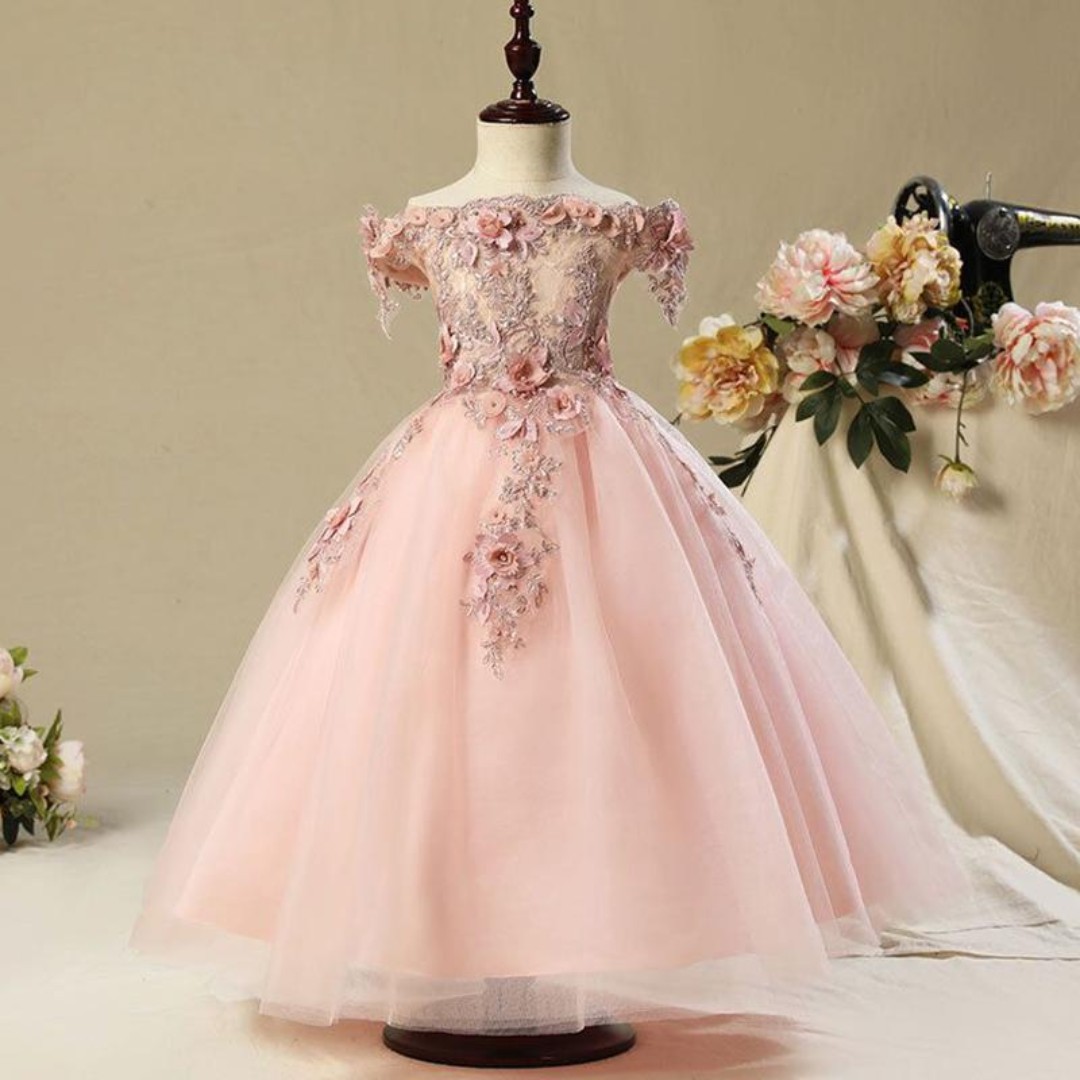 Blush Colored Flower Girl Dresses