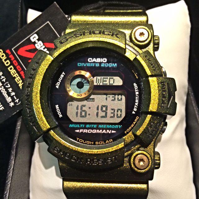 Casio G-Shock Frogman GW-200GM Gold Defender, Luxury, Watches on Carousell