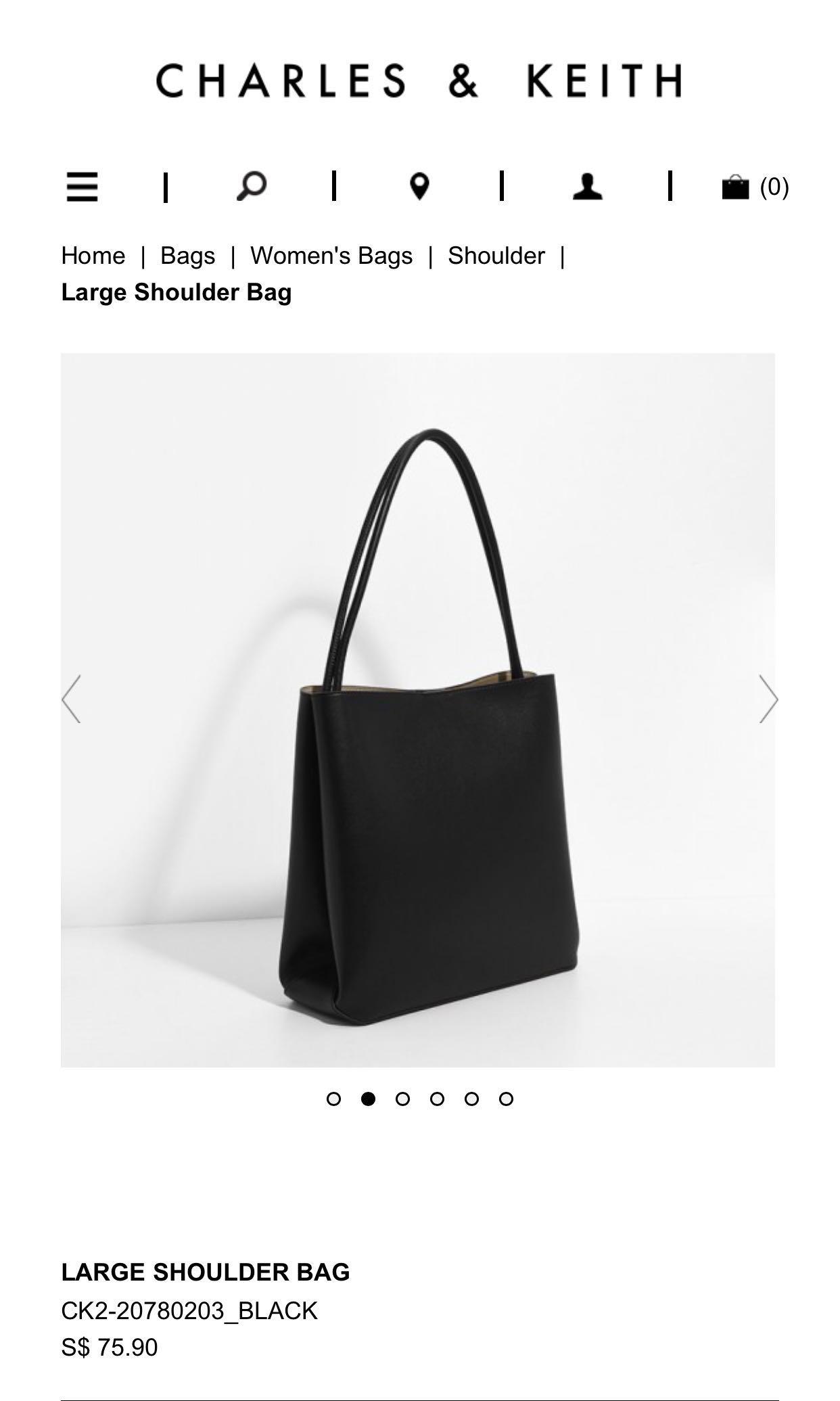 Charles and keith large shoulder bag online