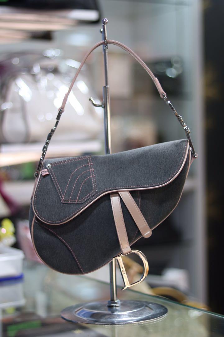 Christian Dior Pre-Owned pre-owned Denim Saddle Bag - Farfetch | Bags, Dior  saddle bag, Dior bag