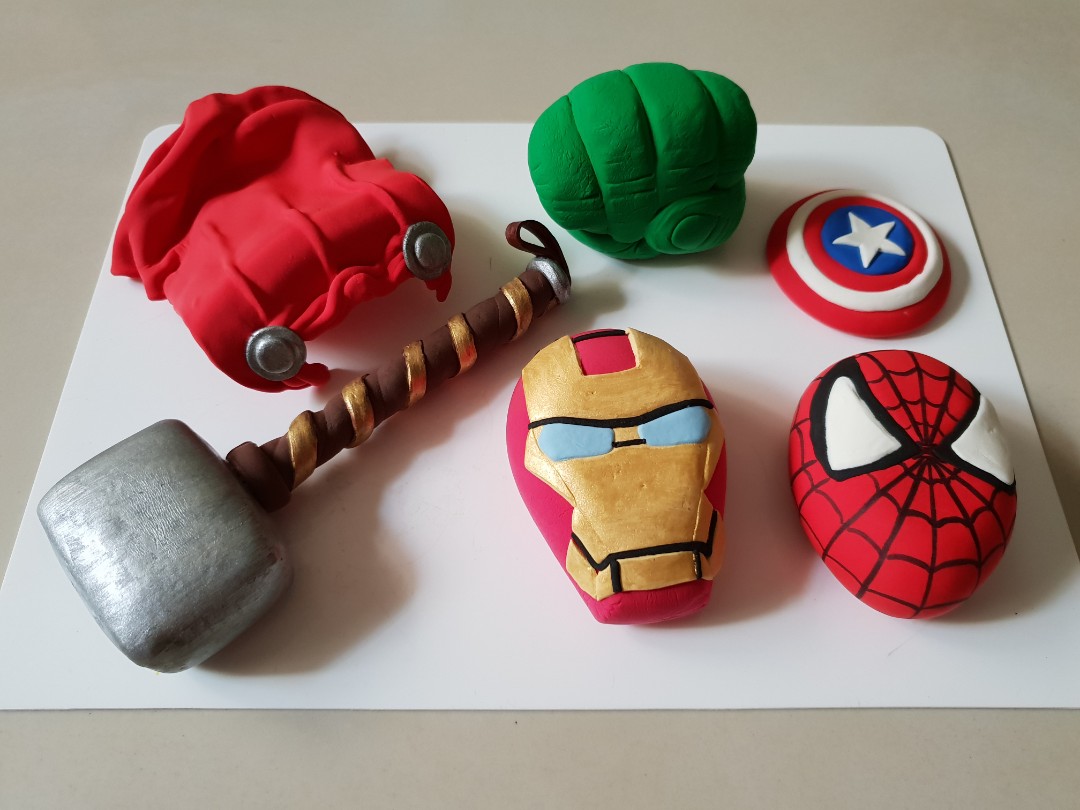 Custom Made Figurines Cake Topper Avenger Air Dry Clay Design Craft Handmade Craft On Carousell