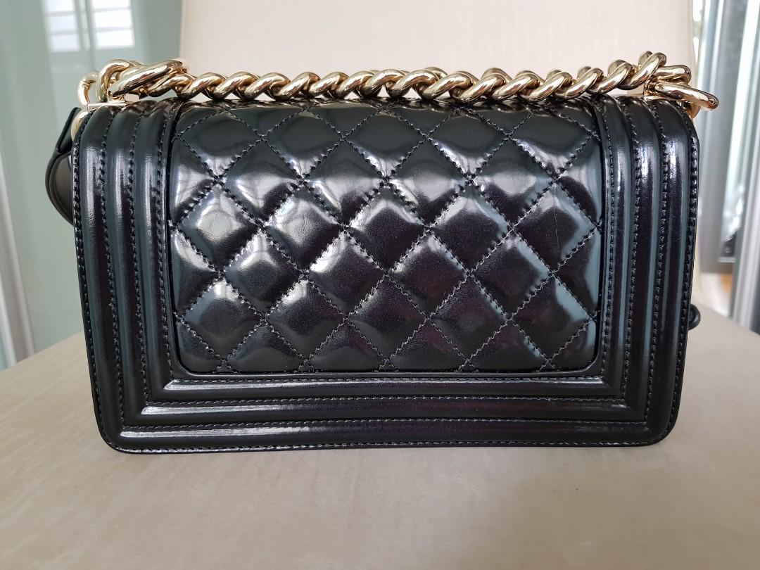 Chanel Leather Flap Blue and Beige, Luxury, Bags & Wallets on Carousell