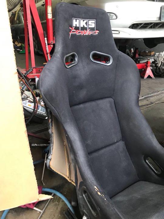 Evo 9 BRIDE x HKS ARTIS II Bucket Seat, Car Accessories, Accessories on Carousell