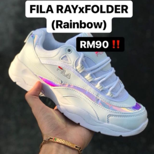 rainbow fila shoes