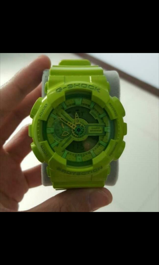 G Shock GA110 Hyper Colours Green Mobile Phones Gadgets Wearables Smart Watches on Carousell