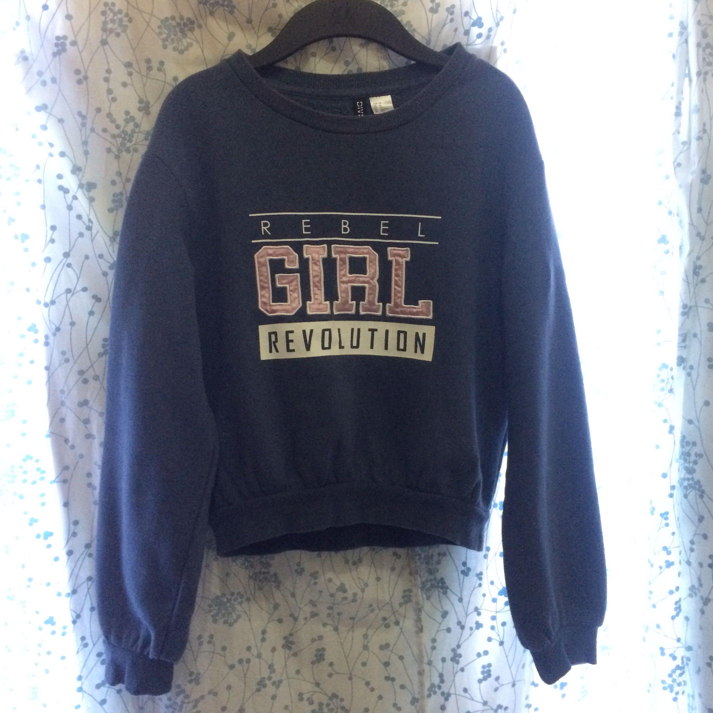 Rebel girl revolution sweatshirt h&m online
