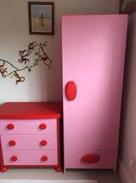 Ikea Mammut Pink Wardrobe Home Furniture Furniture On Carousell