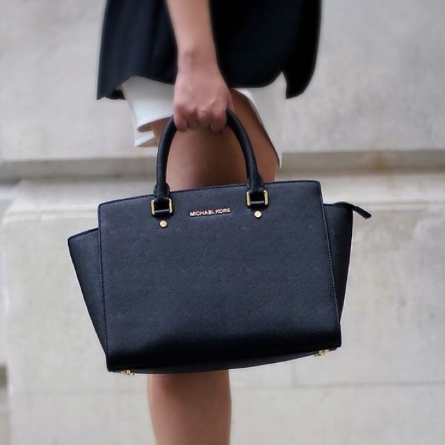 michael kors selma satchel large