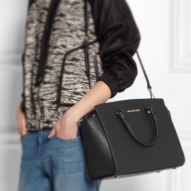 michael kors selma satchel large