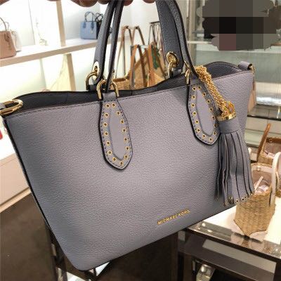 Mk brooklyn small leather satchel sales