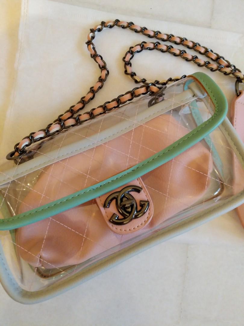 Chanel clear online bag replica
