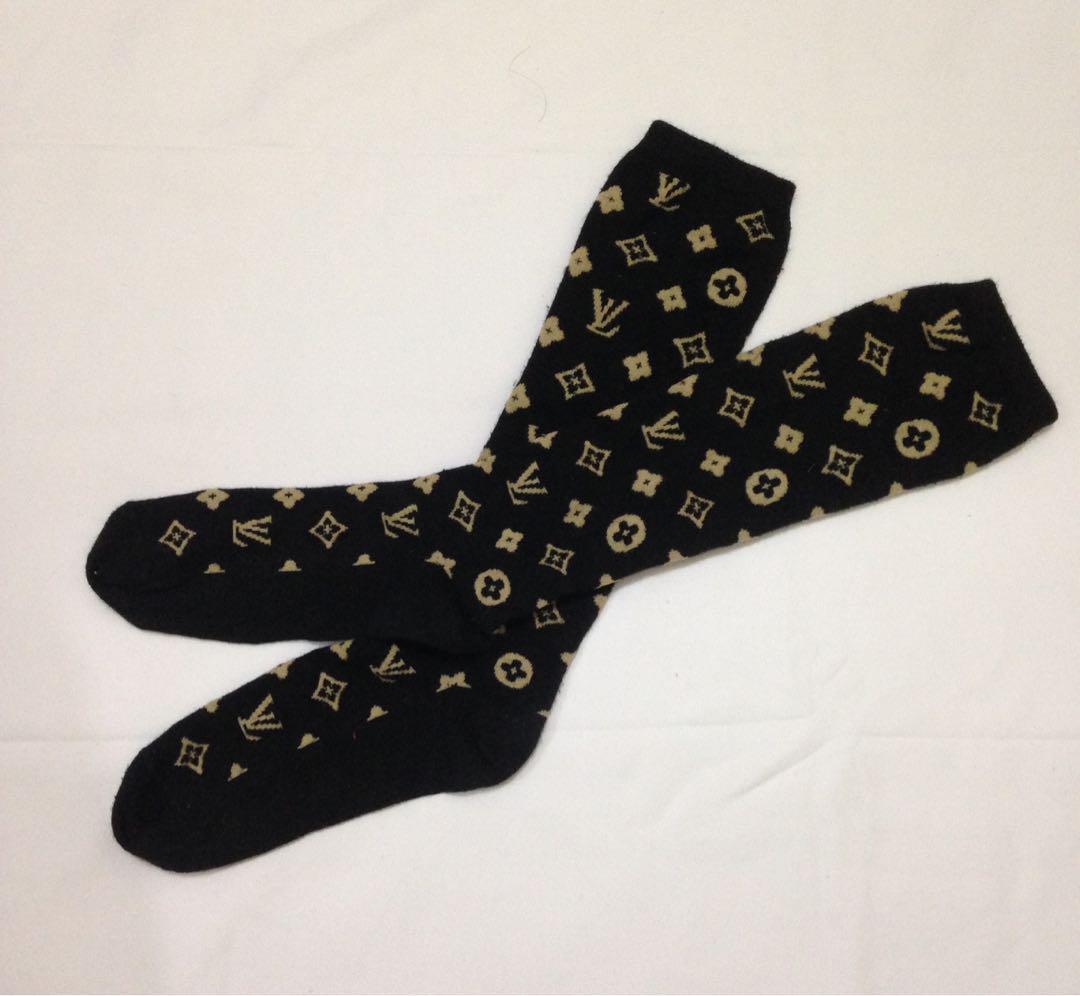 OG Louis Vuitton monogram socks, Luxury, Accessories on Carousell