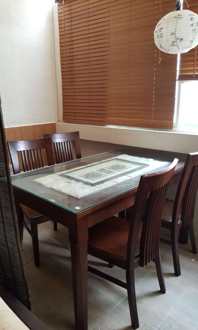 Oriental Wooden Dining Set
