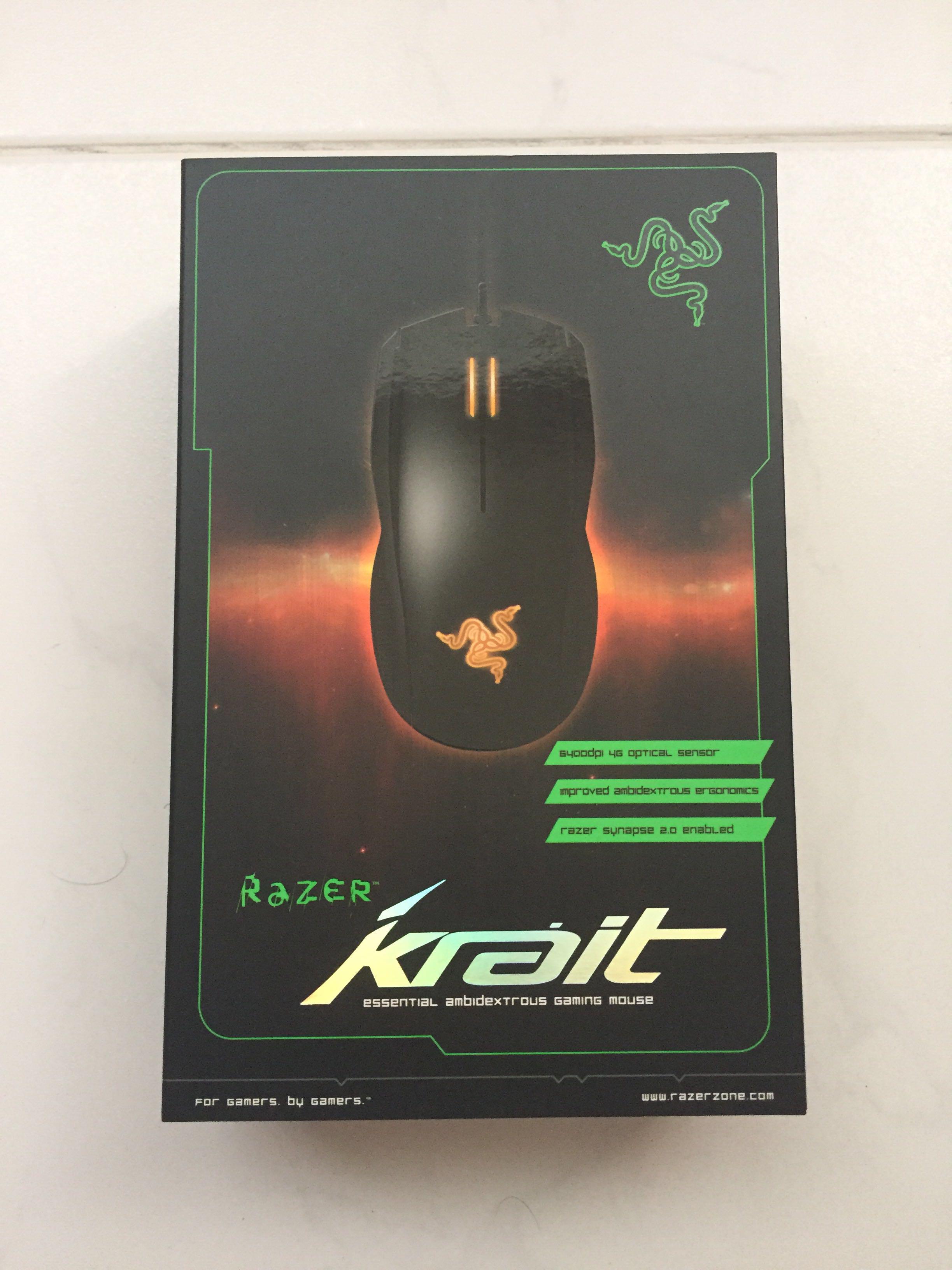 Razer Gaming Mouse w Gaming Glove, Computers & Tech, Parts