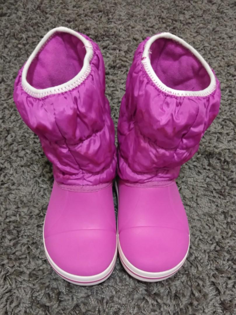 crocs girls winter boots