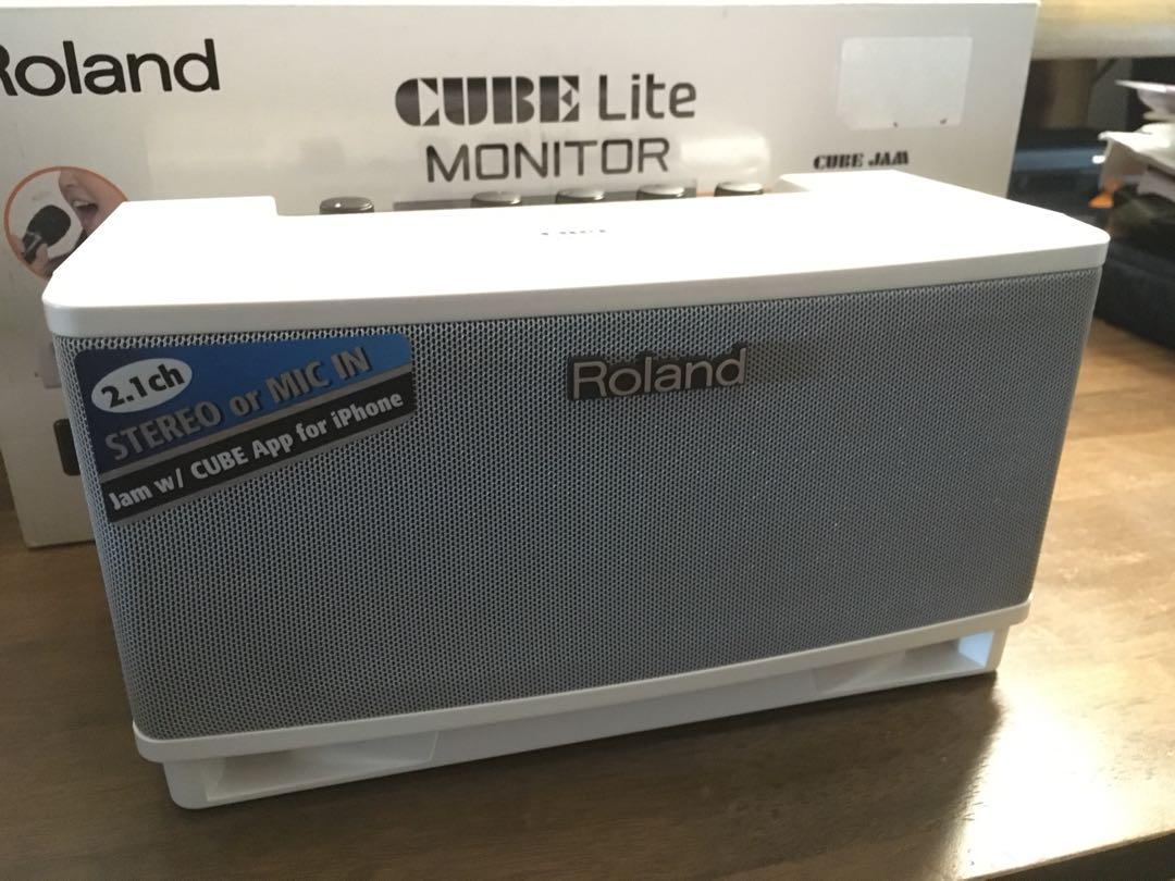 Roland Cube Lite Monitor White Music Media Music Accessories On Carousell